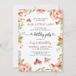 Little Ladybug | バースデーパーティーの招待状 招待状