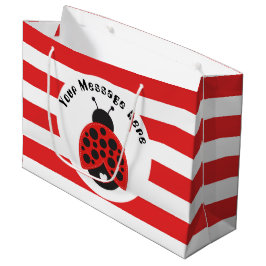 Little ladybug add messageパーティーバッグ ラージペーパーバッグ