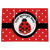Little ladybug add messageパーティーバッグ ラージペーパーバッグ (正面)