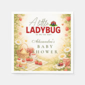 Little Ladybug Garden Baby Shower スタンダードカクテルナプキン (正面)