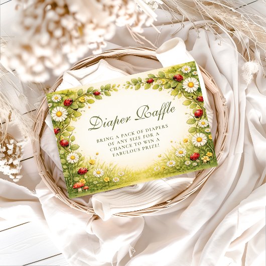 Little Ladybug Garden Diapper Raffle エンクロージャーカード