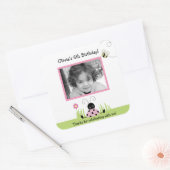 Little Ladybug (Pink) Photo SQUARE Favoritesステッカー スクエアシール (封筒)