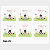 Little Ladybug (Pink) SQUARE Favoritesステッカー スクエアシール (シート)