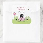 Little Ladybug (Pink) SQUARE Favoritesステッカー スクエアシール (バッグ)