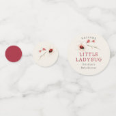 Little LadyBug Wildflowerベビーシャワー コンフェッティ (裏面)