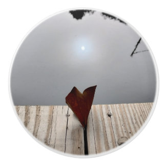 Little Lake Heart Love Leaf セラミックノブ