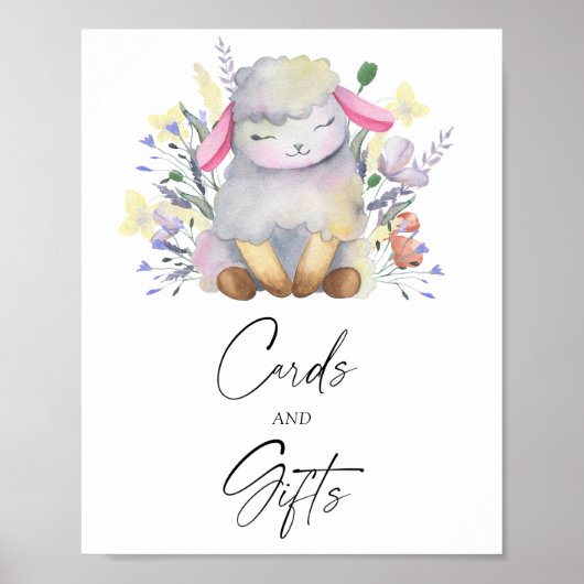 Little lamb - CARDS AND GIFTS ポスター (正面)