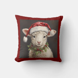 LITTLE LAMB CHRISTMAS PILLOW クッション