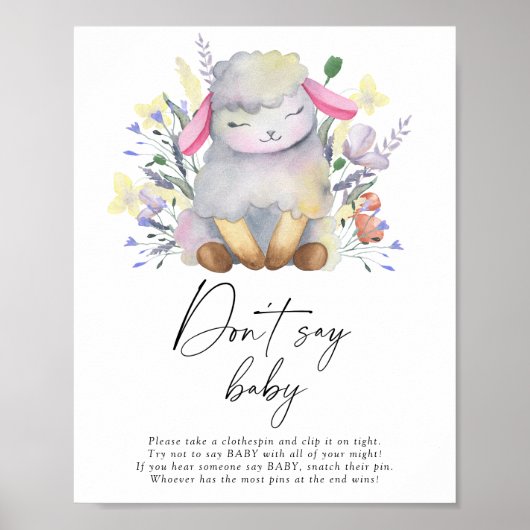Little lamb - Don't say baby ポスター (正面)