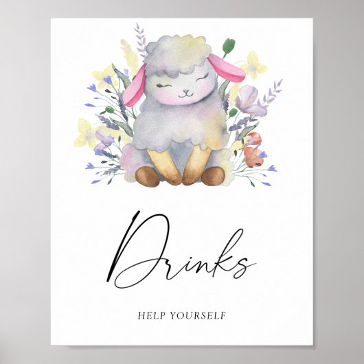Little lamb - Drinks ポスター (正面)
