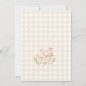 Little Lamb Gender Neutral Baby Shower 招待状 (裏面)