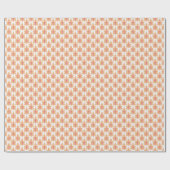 Little Leaf in Pink and Orange ラッピングペーパー (フラット)