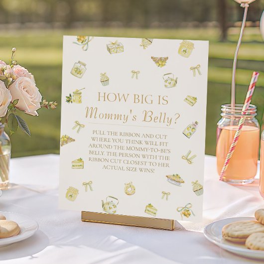 Little Lemon Baby Shower How Big Mommys Belly ポスター