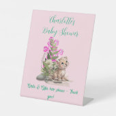 Little Leopard Baby Shower Gift Drop Off 台座サイン (正面)