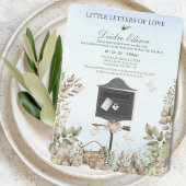 Little Letters Of Love Baby Shower Invitation 招待状