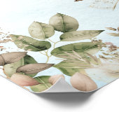 Little Letters OF Love Baby Shower Welcome Sign ポスター (角)