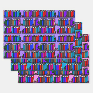 Little LibraryブックシェルフLight Collection ラッピングペーパーシート