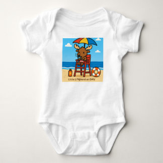 Little Lifeguard on Duty – 子供のビーチ安全Tee ベビーボディスーツ