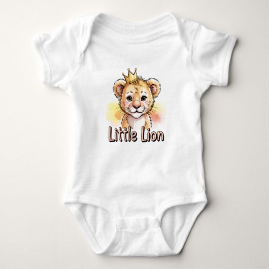 Little Lion Baby Bodysuit ベビーボディスーツ (正面)