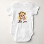 Little Lion Baby Bodysuit ベビーボディスーツ (裏面)