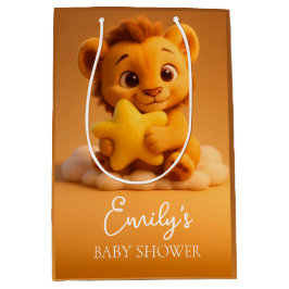 Little Lion & Star - Baby Shower Gift Bag ミディアムペーパーバッグ
