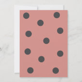 Little Love Bugは途中の女の子の赤ちゃんシャワー 招待状 (裏面)