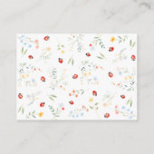 Little Love Bugフローラブックforベビー エンクロージャーカード (裏面)