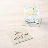 Little Love Bug Baby 男女兼用 Shower スクエアペーパーコースター (インサイチュ)