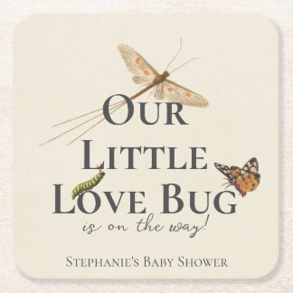 Little Love Bug Baby 男女兼用 Shower スクエアペーパーコースター