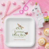 Little Love Bug Baby 男女兼用 Shower ペーパープレート (パーティー)