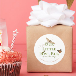 Little Love Bug Baby Shower ラウンドシール