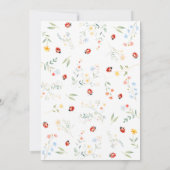 Little Love Bug Baby Shower 招待状 (裏面)