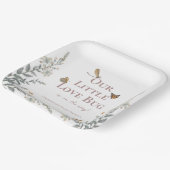 Little Love Bug Baby Shower Gender Neutral ペーパープレート (傾斜あり)