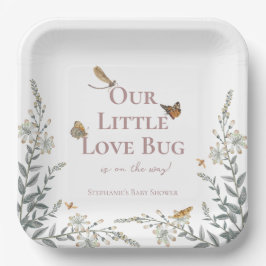Little Love Bug Baby Shower Gender Neutral ペーパープレート