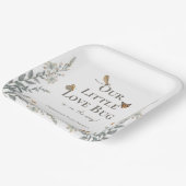 Little Love Bug Baby Shower Gender Neutral ペーパープレート (傾斜あり)