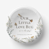 Little Love Bug Baby Shower Gender Neutral ペーパーボウル (正面)