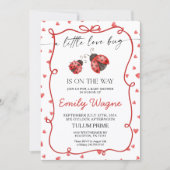 Little Love Bug Baby Shower Invitation 招待状 (正面)