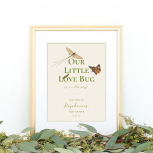 Little Love Bug Baby Shower Welcome ポスター