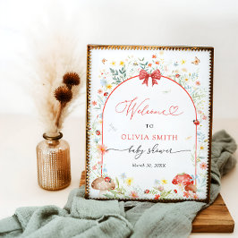 Little Love Bug Baby Shower Welcome ポスター