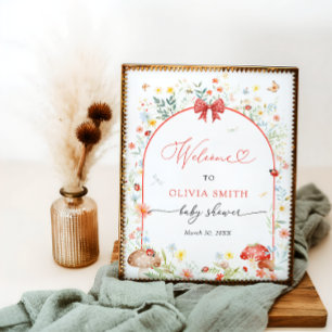 Little Love Bug Baby Shower Welcome ポスター