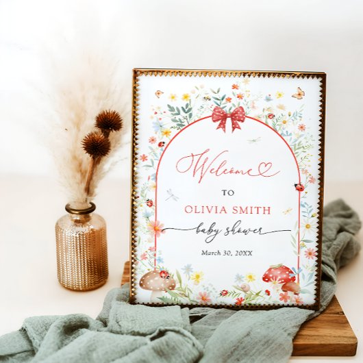 Little Love Bug Baby Shower Welcome ポスター