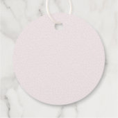 Little Love Bug Bloom Pink Baby Shower Thank you フェイバータグ (裏面)