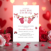 Little Love Bug Clothesline Baby Shower 招待状