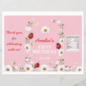 Little Love Bug Daisy Birthday Chip Bag Wrapper チラシ (正面)