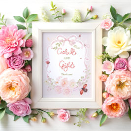 Little Love Bug Floral Bink Cards and Gifts ポスター