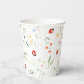Little Love Bug Garden Baby Shower Baby Shower 紙コップ (裏面)