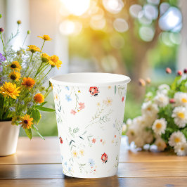 Little Love Bug Garden Baby Shower Baby Shower 紙コップ