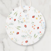 Little Love Bug Garden Baby Shower Thank you フェイバータグ (裏面)