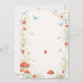 Little Love Bug Girl Baby Shower 招待状 (裏面)