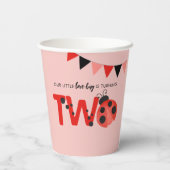 Little Love Bug is Turning Two Ladybug Paper Cups 紙コップ (裏面)